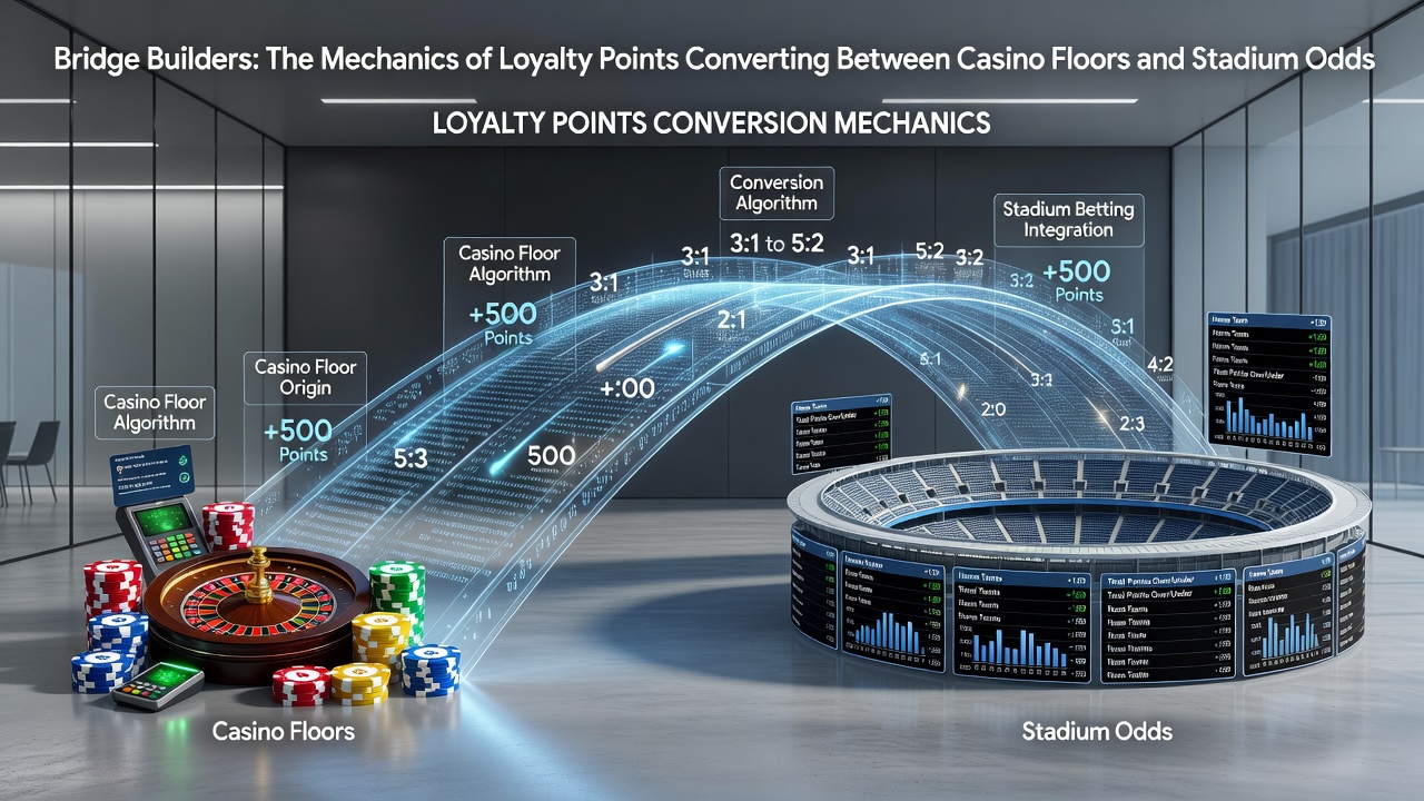 Mobiele interface met loyaliteitspunten die overgaan naar stadionweddenschappen