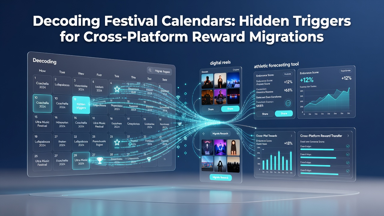 Analyse van festivaldata die beloningsstromen tussen slots en sportapps activeert