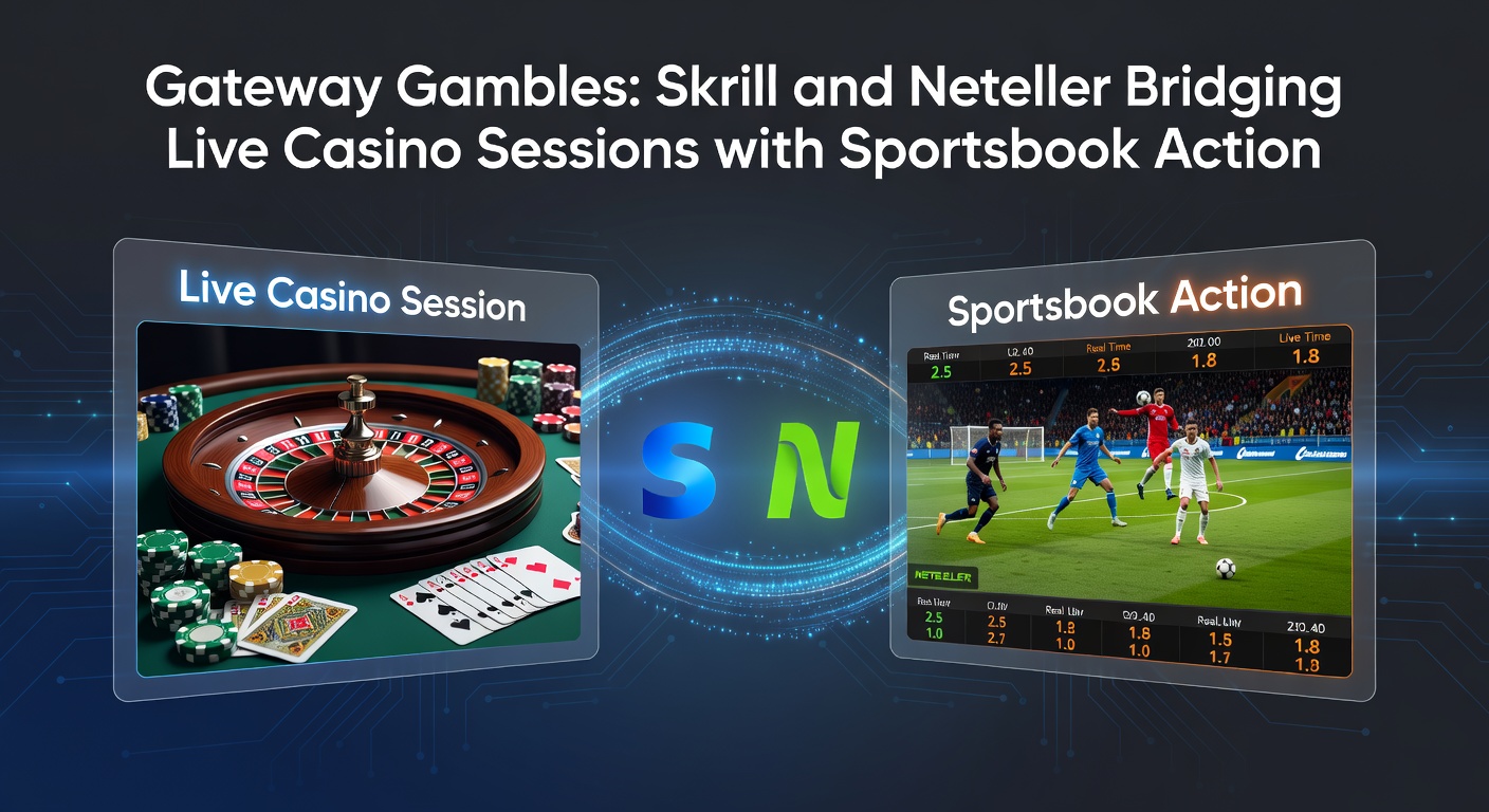 Grafiek met transactiesnelheden van Skrill en Neteller in vergelijking met andere methodes, met pijlen die casino en sportsbook verbinden
