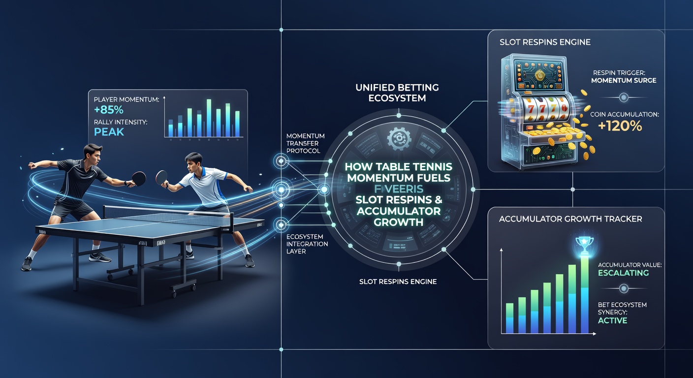 Slotmachine activeert respins na tafeltennis-streak in unified betting interface
