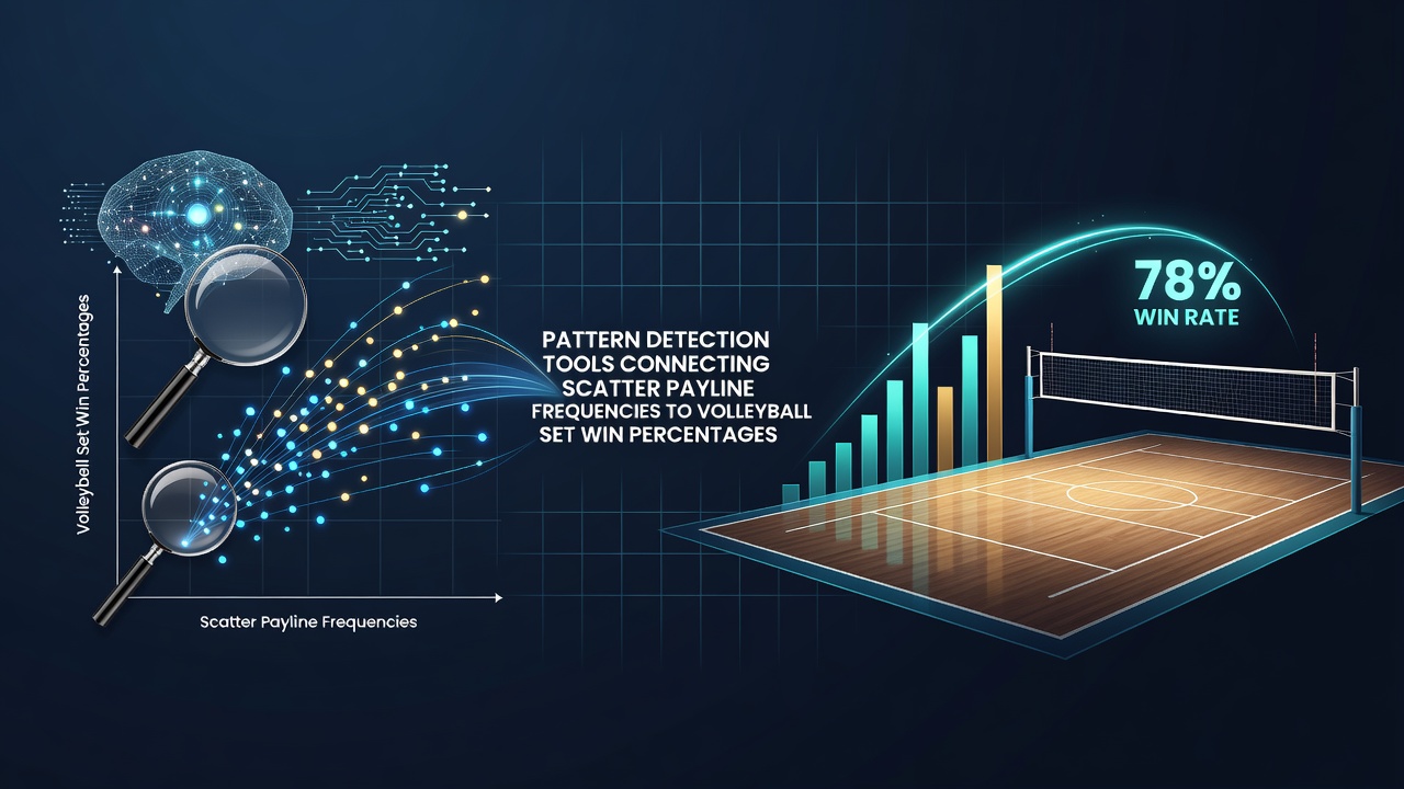 Patroondetectie tools die scatter payline frequenties analyseren naast volleybal statistieken