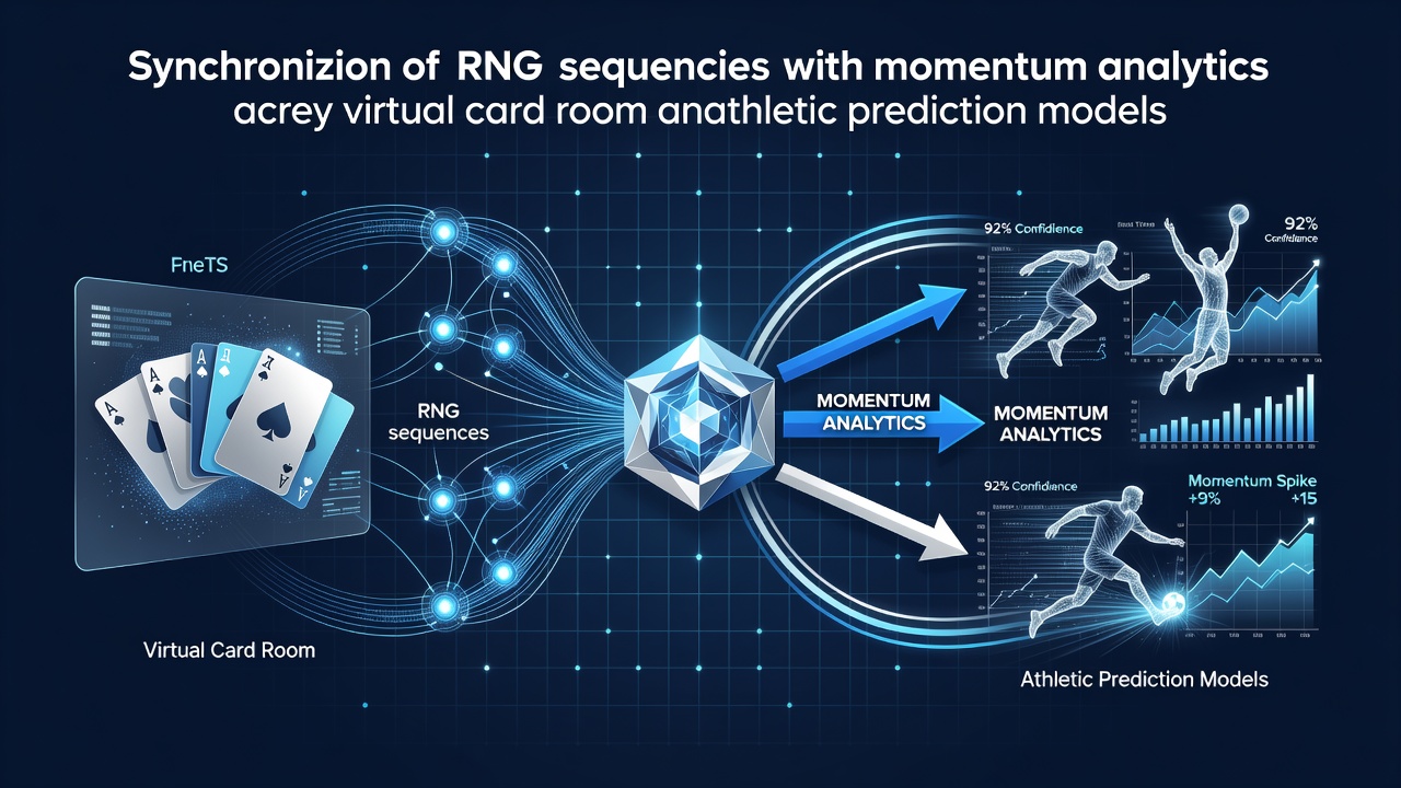 Visualisatie van RNG-sequenties die worden gesynchroniseerd met momentumdata in virtuele kaartruimtes en sportmodellen